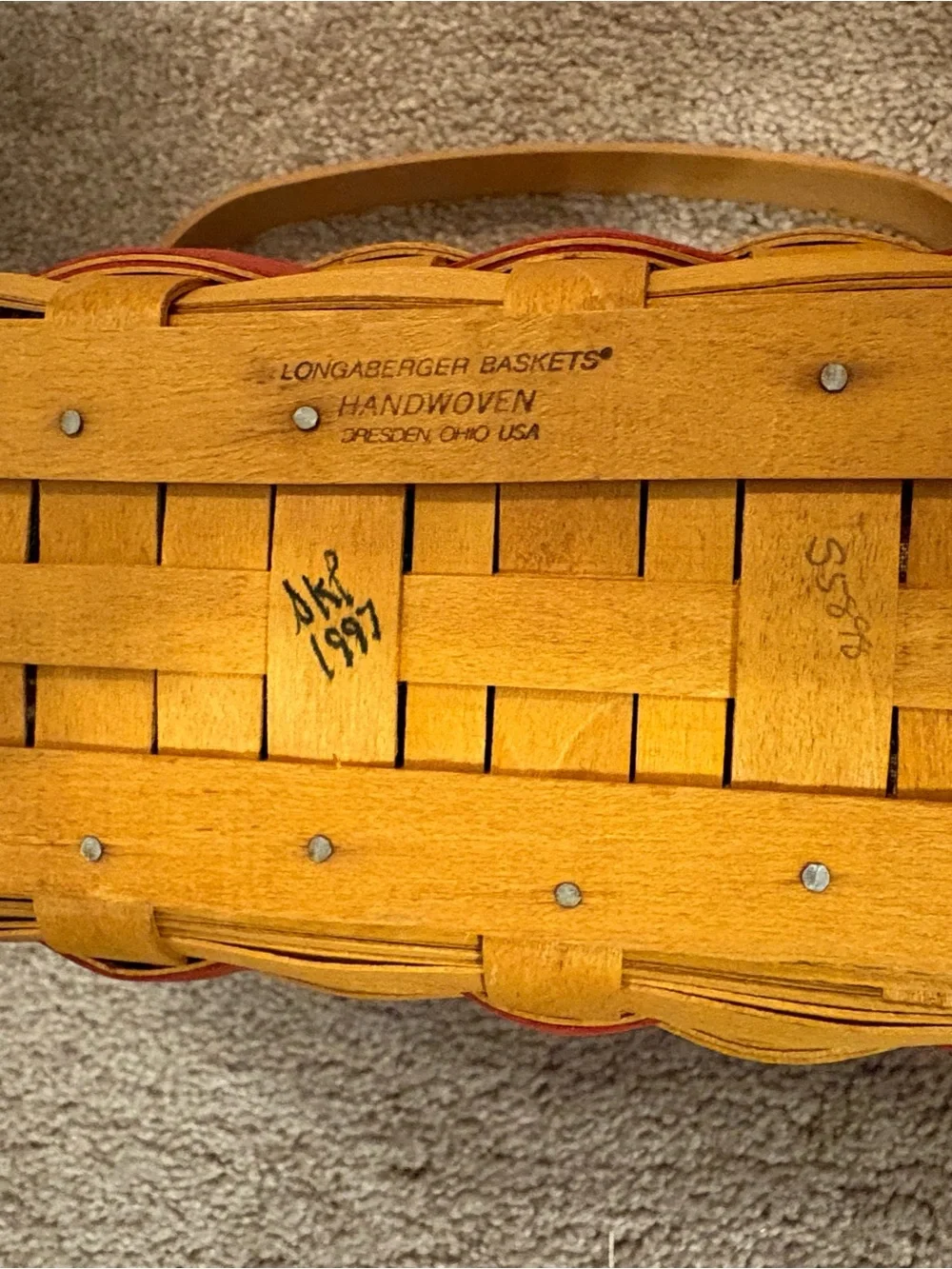 Longaberger Anniversary Flag Basket